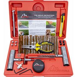 Boulder Tools - Heavy Duty Tire Repair Kit for Car, Truck, RV, SUV, ATV, Motorcycle, Tractor, Trailer. Flat Tire Puncture Repair