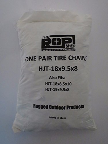 The ROP Shop Pair 2 Link TIRE Chains 18x9.5x8 18x8.5x10 19x9.5x8 for UTV ATV 4-Wheeler Quad