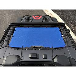 Alien Sunshade Jeep Wrangler JL & JLU (2018-2021) ? Front Mesh Sun Shade for Jeep JL Unlimited - Blocks UV, Wind, Noise - Bikini