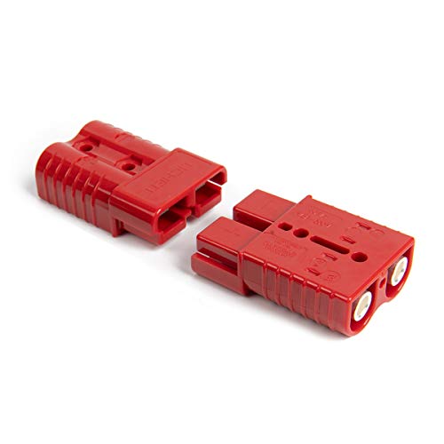 HYCLAT Red 2-4 Gauge 175 A Battery Quick Connect/Disconnect Wire Harness Electrical Motors Plug Connector Recovery Winch Trailer