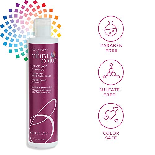 Brocato Vibracolor Color Last Shampoo: Color Safe Shampoo for Color Treated Hair - Prevents Fading and Extends the Life and Bril