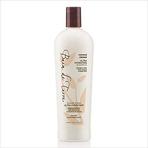 Bain de Terre Coconut Papaya Ultra Hydrating Shampoo, with Argan and Monoi Oil, Paraben-Free, 13.5-Ounce
