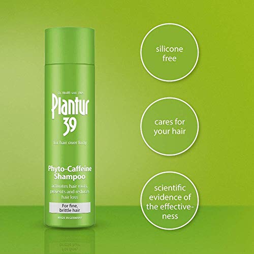 Plantur 39 Phyto Caffeine Shampoo, Womens Nourishing Shampoo for Fine, Thinning  Hair, Natural Hair Growth Shampoo,