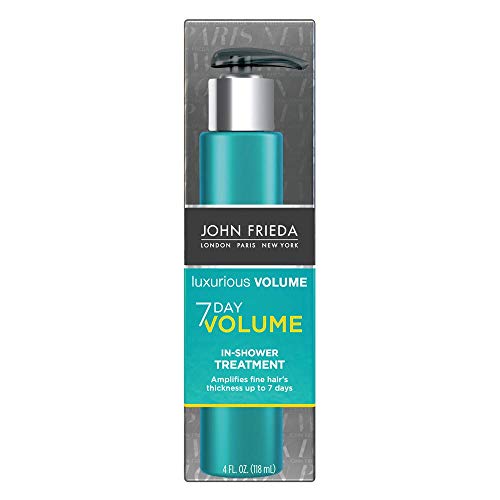 JOHEQ John Frieda Luxurious Volume 7-Day Volume In-Shower Treatment, Hair Treatment, Helps to Create Wash-resistant Volume, 4 Ounces