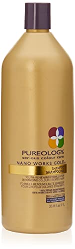 Pureology Nano Works Gold Cleansing Shampoo, 33.8 Fl Oz