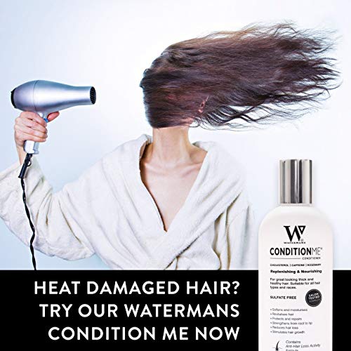 Watermans Condition Me Hair Growth Conditioner Sulfate Free, Cholesterol, Caffeine, Rosemary - All Types of Hair, Amazing for Afro Hair Pr