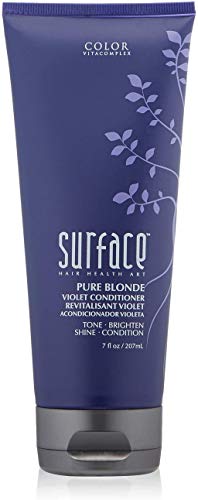 Surface Hair Pure Blonde Violet Conditioner: Purple Conditioner for Blonde Hair, Moisturizing Conditioner Eliminates Brassy Yell