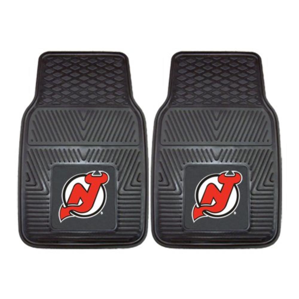 Fanmats 10418 NHL New Jersey Devils Front Row Vinyl Heavy Duty Car Mat - 2 Piece