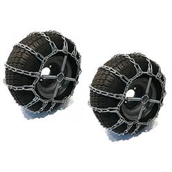 The ROP Shop 2 Link TIRE Chains & TENSIONERS 20x10x8 for Sears Craftsman Lawn Mower Tractor