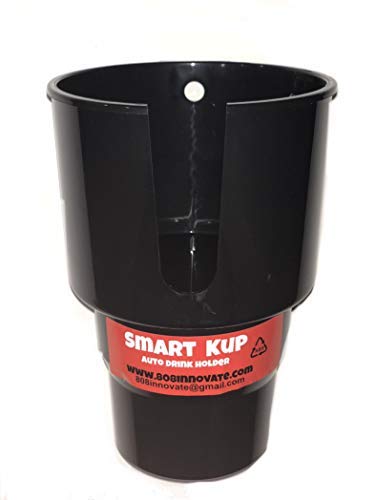 SMART KUP Car Cup Holder Expander for Hydro Flasks 32 oz and 40 oz, Nalgene 32 oz and Other Large Bottles up to 3.8 inches Wide.
