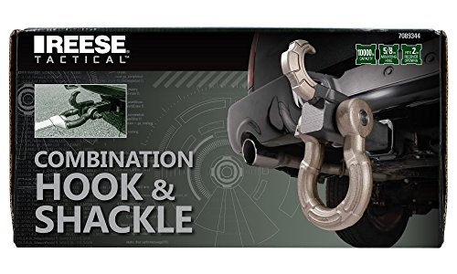 Reese Towpower 7089344 Tactical Combination Hook & Shackle Receiver Mount