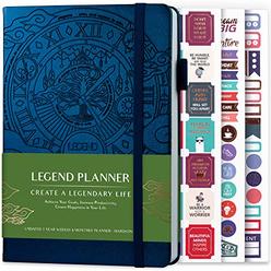 Legend Planner ? Deluxe Weekly & Monthly Life Planner to Hit Your Goals & Live Happier. Organizer Notebook & Productivity Journa