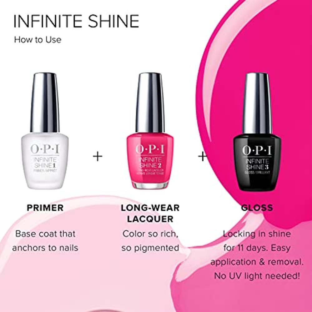 OPI Infinite Shine 1 ProStay Primer, Nail Polish Base Coat, 0.5 fl oz