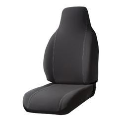 FIA SP87-7 BLACK Custom Fit Front Seat Cover Bench Seat - Poly-Cotton, (Black)