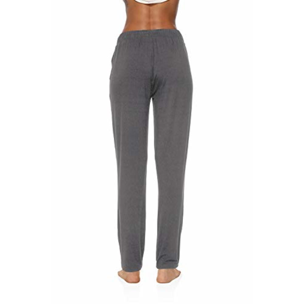 dibaolong DIBAOLONG Womens Yoga Pants Wide Leg Comfy Drawstring Loose  Straight Lounge Running Workout Legging Dark Gray XL