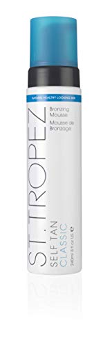 St. Tropez Self Tan Classic Bronzing Mousse, Vegan Self Tanner for a Sunkissed Glow, Lightweight, 100% Natural Self Tanning Acti