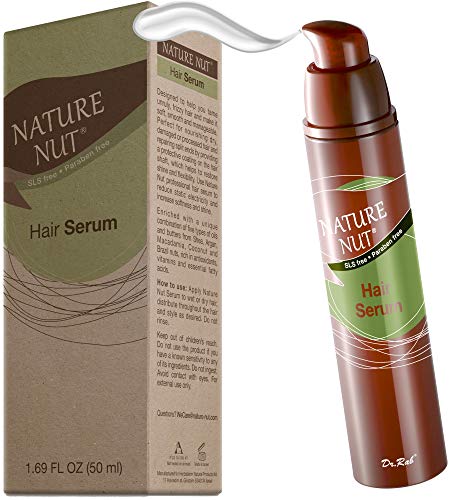 Nature Nut Hair Serum Moisturizer for Frizzy Hair - Anti Frizz Hair Gloss  Serum Split End Repair Treatment for Dry Damaged Hair