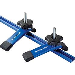 Rockler Clamps & T Tracks Woodworking Kit (48?) ? Aluminum T-Track Hold Down Clamps ? T-Track for Woodworking Hold Down Kit w/ H