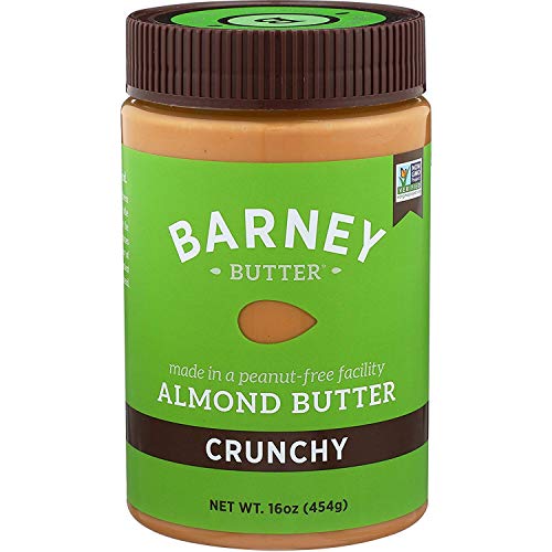 Barney Butter BARNEY Almond Butter, crunchy, Paleo Friendly, KETO, Non-gMO, Skin-Free, 16 Ounce
