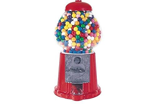 CHH GM0015 15" Classic Gumball Machine Home Decor Toy Accessory Display, Red