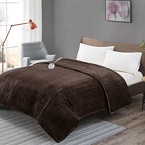 Degrees of Comfort Degrees Of Comfort [Advanced] Micro Plush Cal King Size  Electric Blanket with Dual Control u0026 Auto Shut Off | Heating Blankets fo