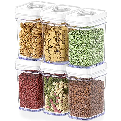 DWLLZA KITCHEN DWËLLZA KITCHEN Airtight Food Storage Containers with Lids Airtight – 6 Piece Set - Air Tight Kitchen Containers Pantry Organiza