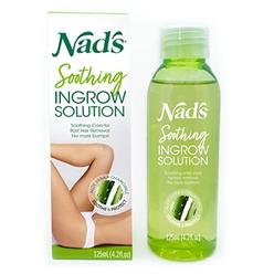 Nad\'s Ingrown Hair Treatment Solution Serum - Razor Burn & Razor Bumps Treatment For Women & Men; Use After Shave, Waxing, Crea
