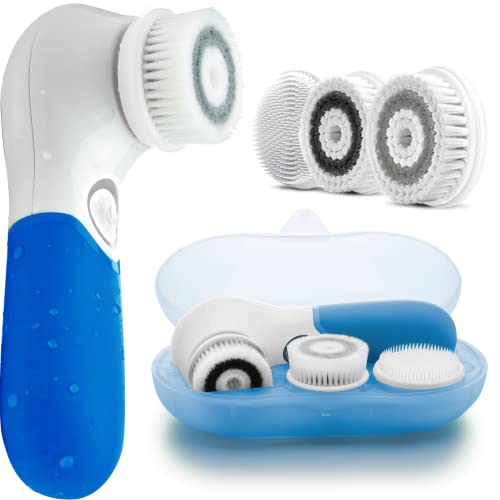 LAVO Facial Cleansing Brush - Electric Spin Scrubber and Exfoliator for Face - Scrub Skin - Exfoliating Cleanser
