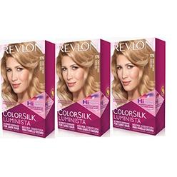 Revlon Colorsilk Luminista Haircolor, Honey Blonde, 3 Count