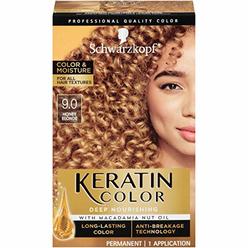 Schwarzkopf Keratin Color, Color & Moisture Permanent Hair Color Cream, 9.00 Honey Blonde