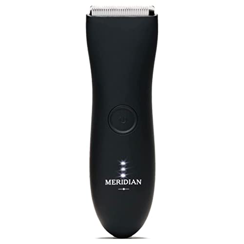 Meridian - The Trimmer - Electric Body & Pubic Hair Trimmer - Waterproof and Cordless for Wet/Dry Use - Painlessly Remove Hair t
