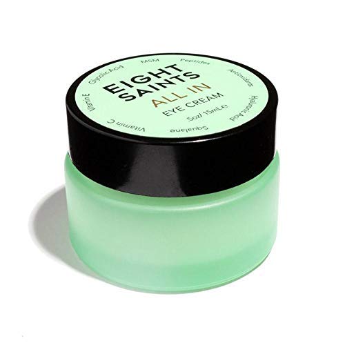 Eight Saints All In Eye Cream, Natural and Organic Anti Aging Under Eye Cream to Reduce Puffiness, Wrinkles, and Under Eye Bags,