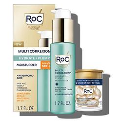 RoC Multi Correxion Hyaluronic Acid Anti Aging Daily Face Moisturizer with Broad Spectrum Sunscreen SPF 30 (1.7 oz) + RoC Retino