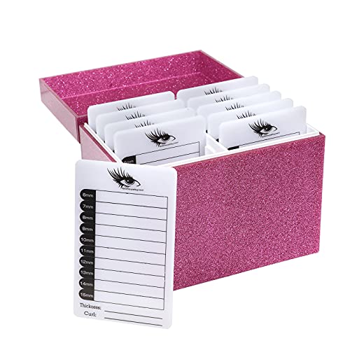 VALUEDEBUT Acrylic Eyelash Storage Box 10 Layers False Lash Organizer Case Display Box Grafting Eyelashes Extension Lash Organiz