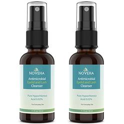 NOVEHA 2 PK - NOVEHA Antimicrobial Eyelid and Lash Cleanser | FDA-Cleared Formula, Effective Relief from Irritation, Dry Eyes, Styes an