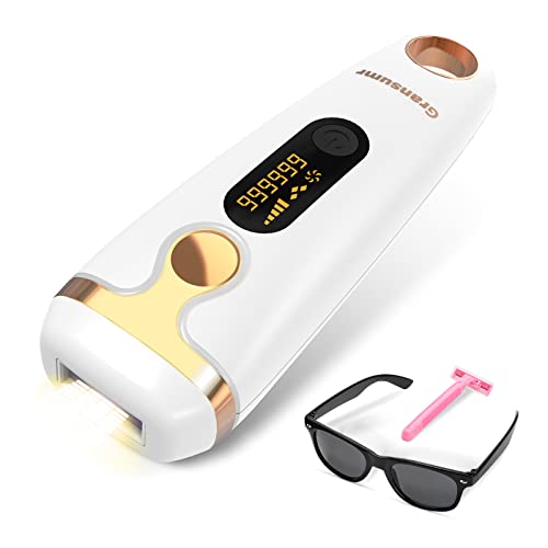 Gransumr IPL Laser Hair Removal Device Permanent Painless Remover Reduction in Hair Regrowth for Women and Man at Home Whole Body Armpits