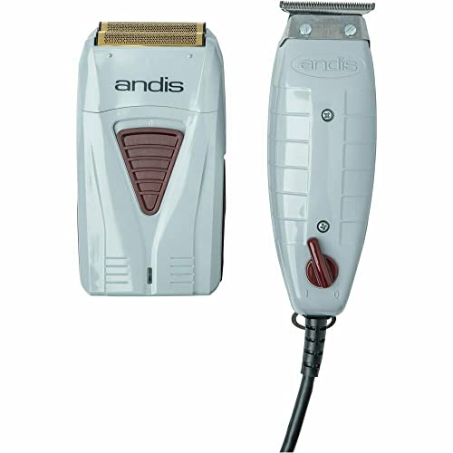 Five Stars 17195 Finishing Combo Professional T-Outliner Trimmer + Pro Foil Lithium Titanium Foil Shaver by andis