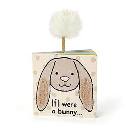 Jellycat Baby Touch and Feel Board Books, If I were a Bunny, Beige