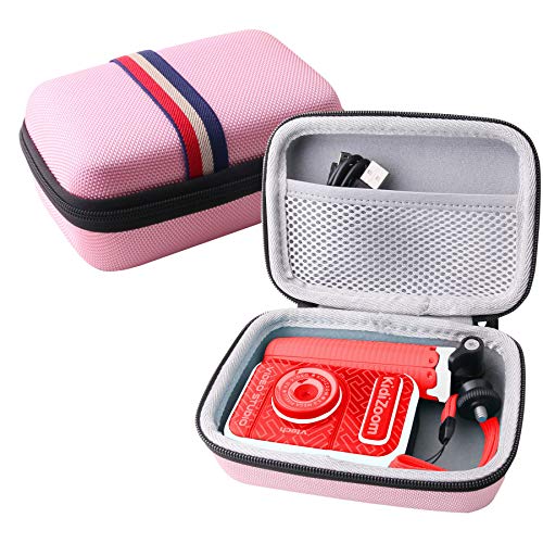 WERJIA Hard Carrying Case for VTech KidiZoom Creator Cam (Large Pink)