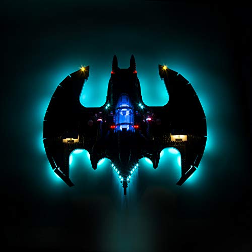 T-Club LED Light Kit for Lego Batwing 1989 76161, Lighting Kit Compatible with Lego 76161 ( Not Include Lego Set ) (Standard Ver