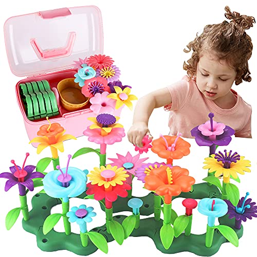  Girls Toys Flower Garden Building Toys for 3 4 5 6