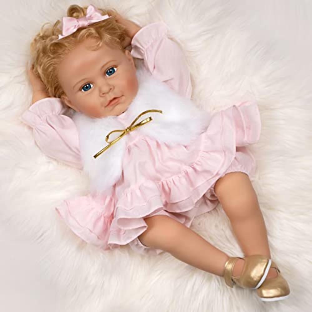 Paradise Galleries Reborn Toddler Girl Doll Lovey, 20 inch with Medium Skin  Tone, Rooted Light Blonde
