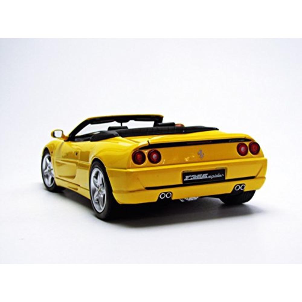 Hot wheels BLY35 Ferrari F355 Spider Convertible Yellow Elite Edition 1/18 Diecast Car Model by Hotwheels