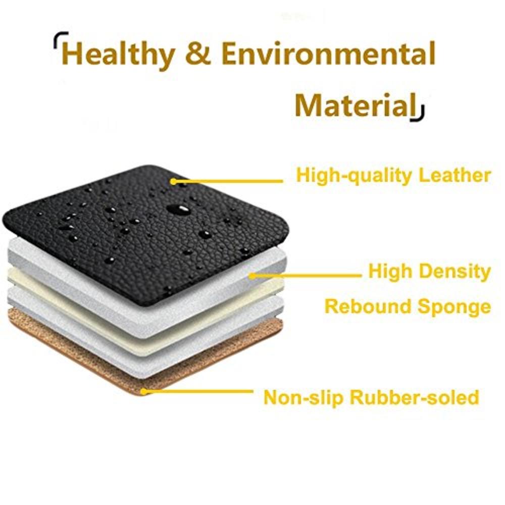 Big Ant Nonslip Rear Car Seat Cover Breathable Cushion Pad Mat for Vehicle Supplies with PU Leather(Black- Back Row 58.3 x 18.9i