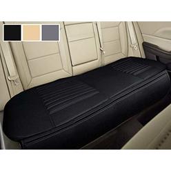 Big Ant Nonslip Rear Car Seat Cover Breathable Cushion Pad Mat for Vehicle Supplies with PU Leather(Black- Back Row 58.3 x 18.9i