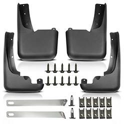 YHTAUTO Set of 4 Front and Rear Side Mud Flaps Splash Guards Replacement for Ford F-250 F-350 F-450 F-550 Super Duty 1999-2010 with Fact