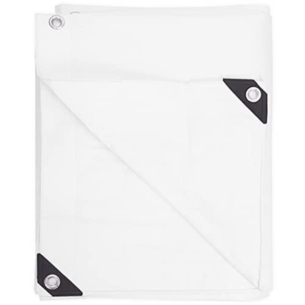 KOTAP Heavy-Duty Protection/Coverage Tarp, 8-mil, White, 18 ft. X 24 ft., TRW-1824, Multiple Sizes Available