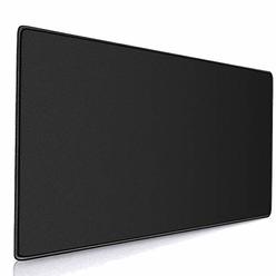 Cmhoo XXL Desk Pad Protecter Blotters 31.5x15.7IN & Extended Gaming Mouse Pad (80x40 Black)