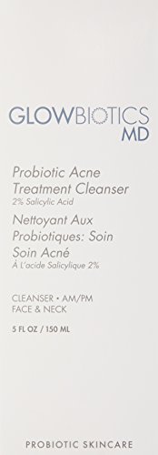 Glowbiotics MD GLOWBIOTCS MD, Probiotic Acne Treatment Cleanser Gentle and NonDrying Benefits For Oily Combination and Teen Skin Types, Basic, 