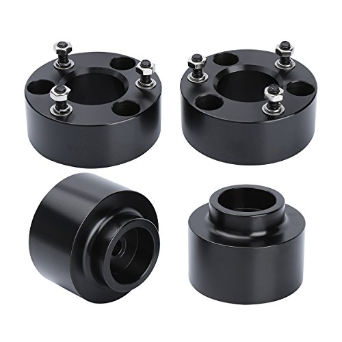 Dynofit 3" Front and 2" Rear Leveling Lift Kits for Dodge Ram 1500 4X4 4WD Coil Spring, Dynofit Raise 3 Inch Front Strut Spacers and 2 I